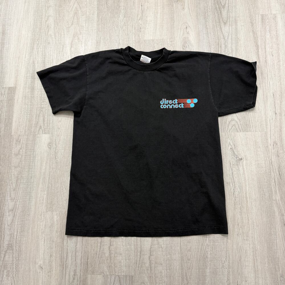 Vintage Direct Connect Shirt Men's Large Black Single Stitch 80s Cpu Computer